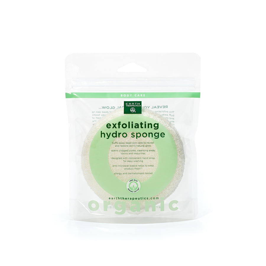 Organic Cotton Exfoliating Hydro Sponge - Round