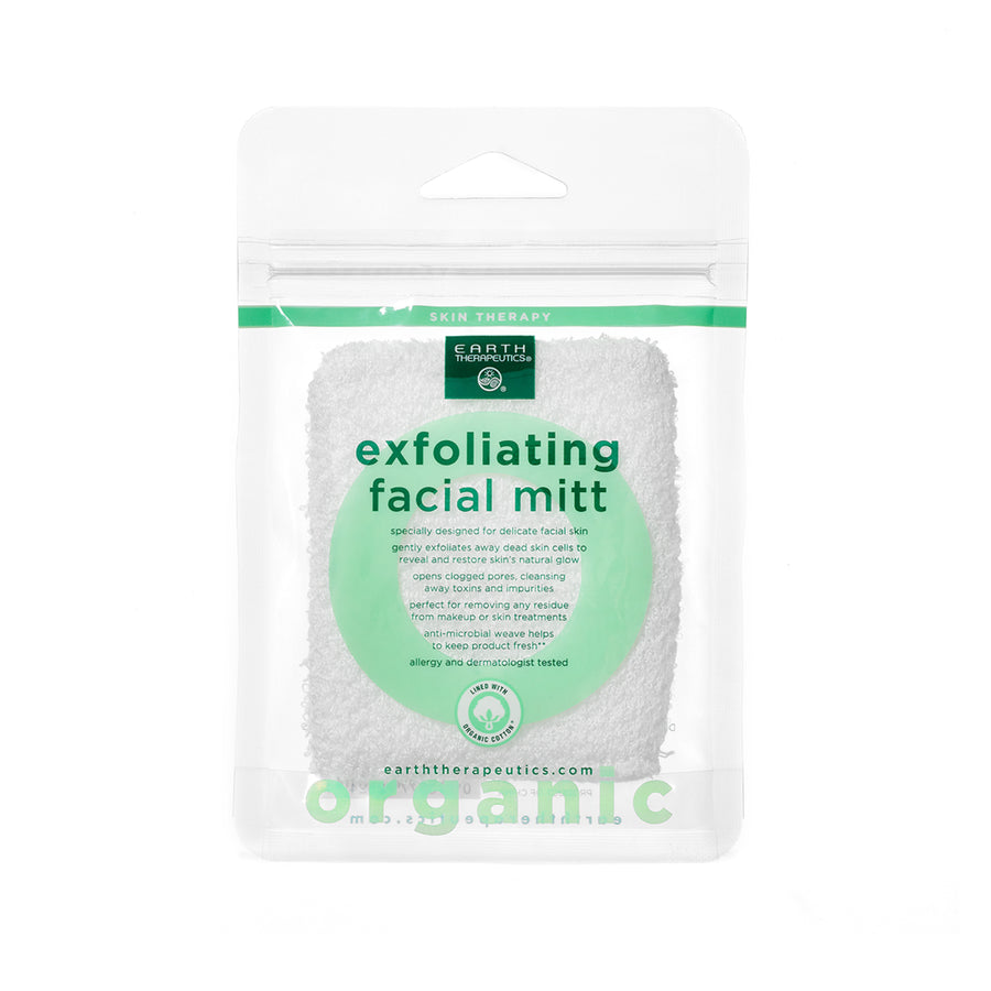 Organic Cotton Exfoliating Facial Mitt