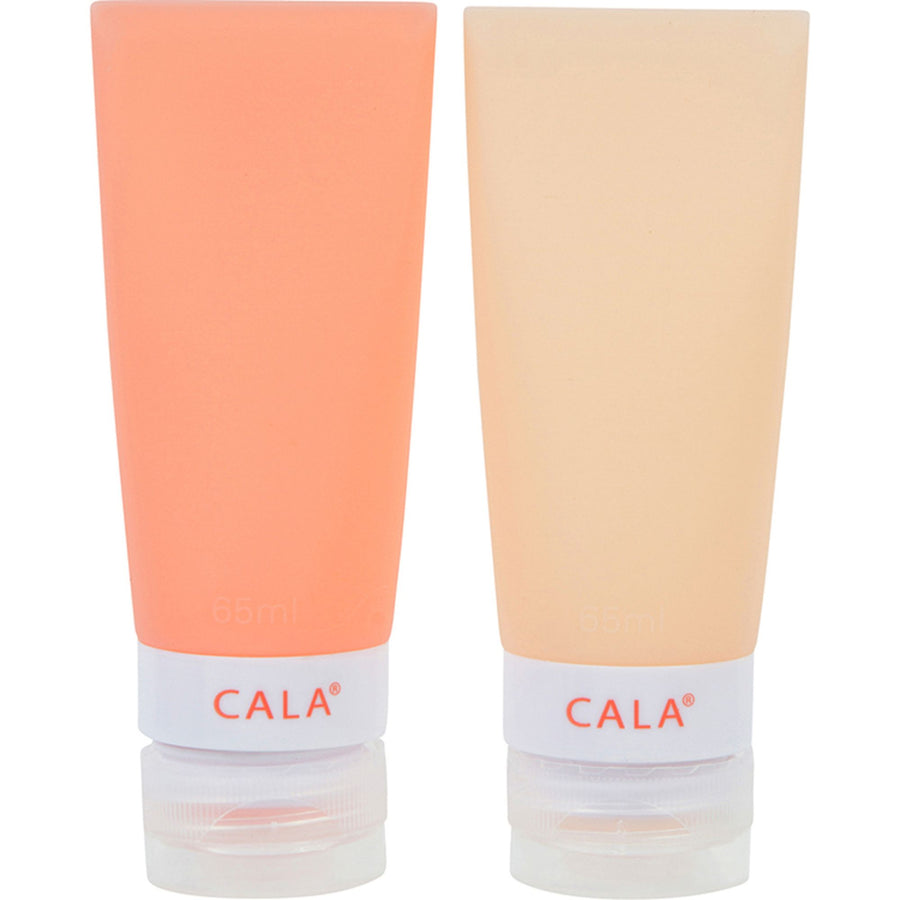 Coral Silicone Travel Bottles