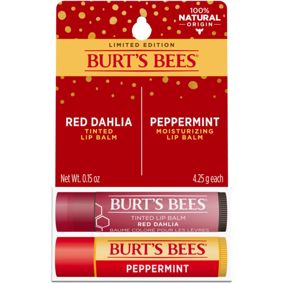 Peppermint Lip Balm + Tinted Lip Balm Red Dahlia