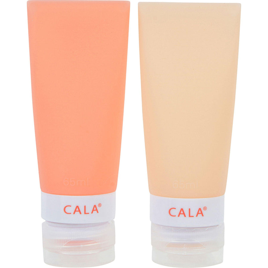 Coral Silicone Travel Bottles