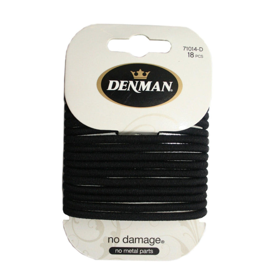 Large No Damage Elastics Black (18 pack)