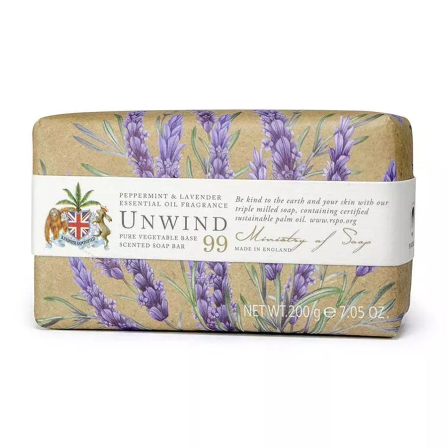 Ministry of Soap – Unwind (Peppermint & Lavender) 200g