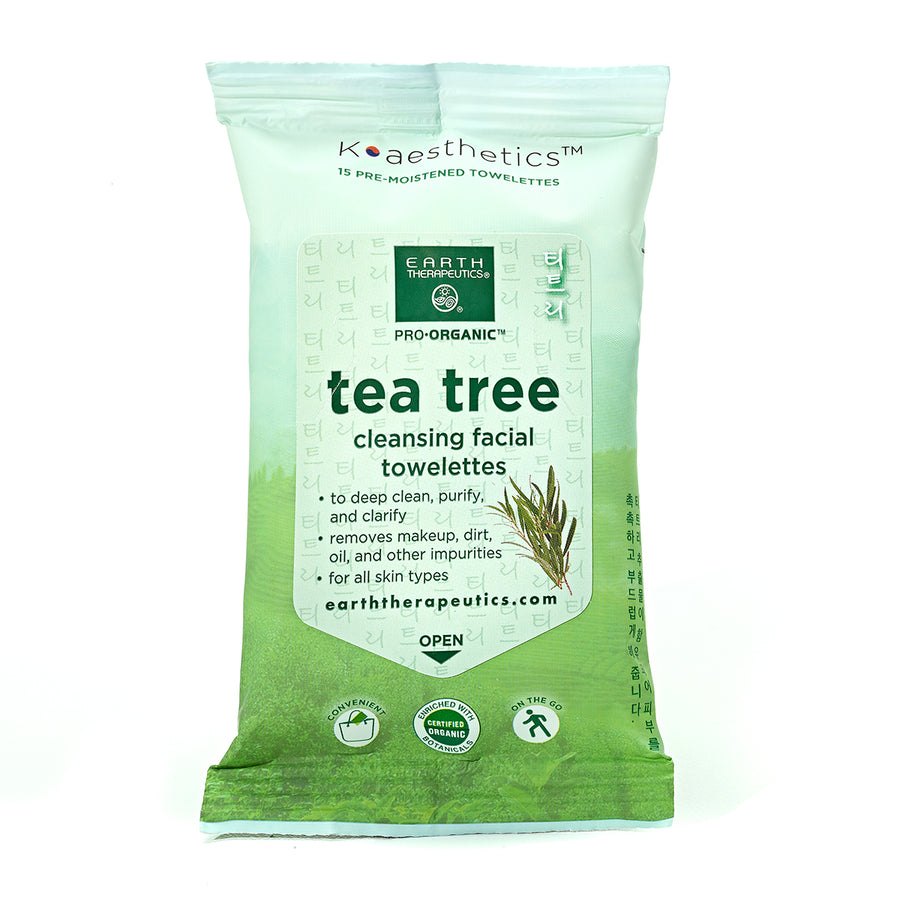 Tea Tree Cleansing Facial Towelettes - Travel Size